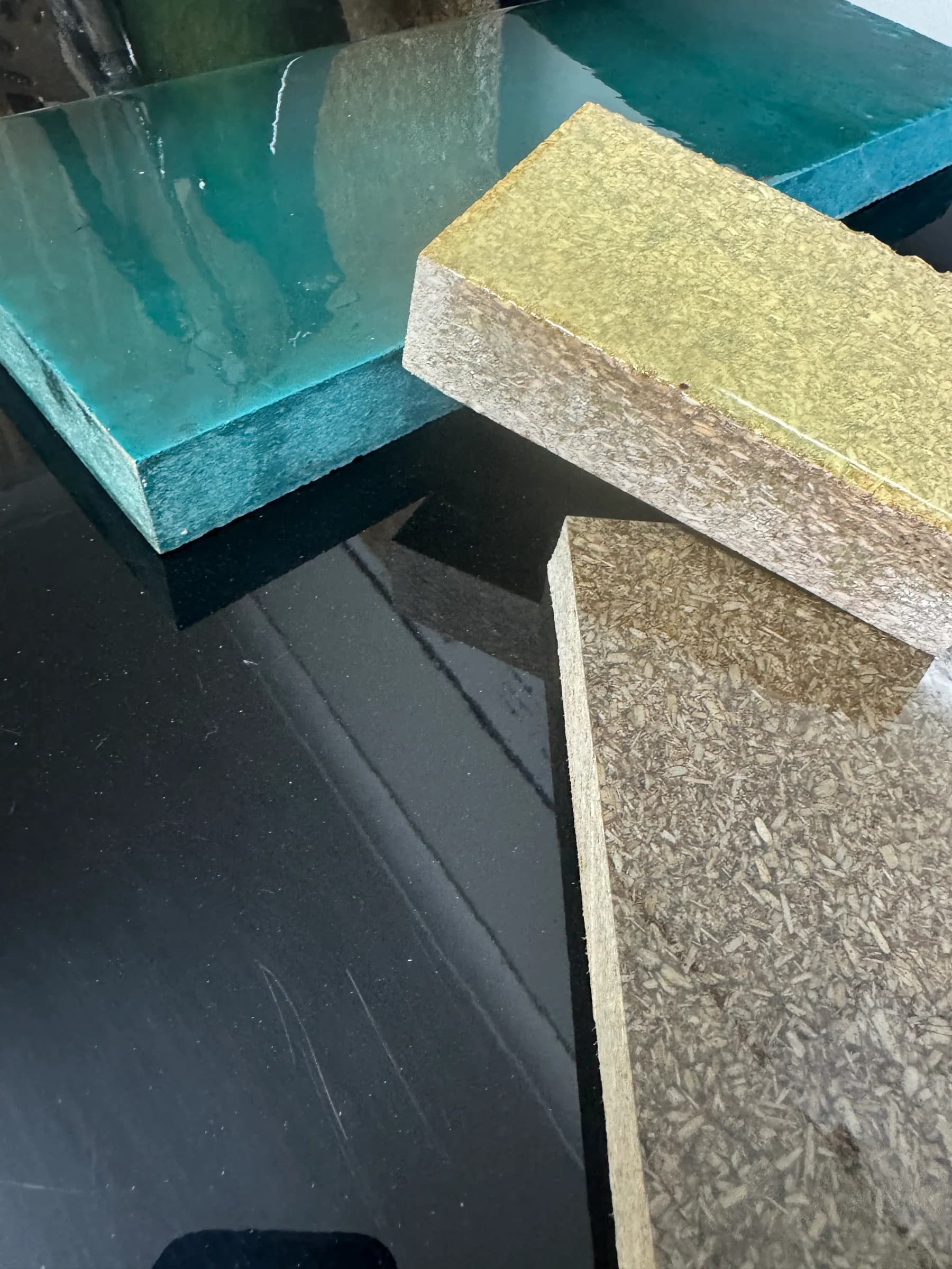 Hemp board colour and coating finish options