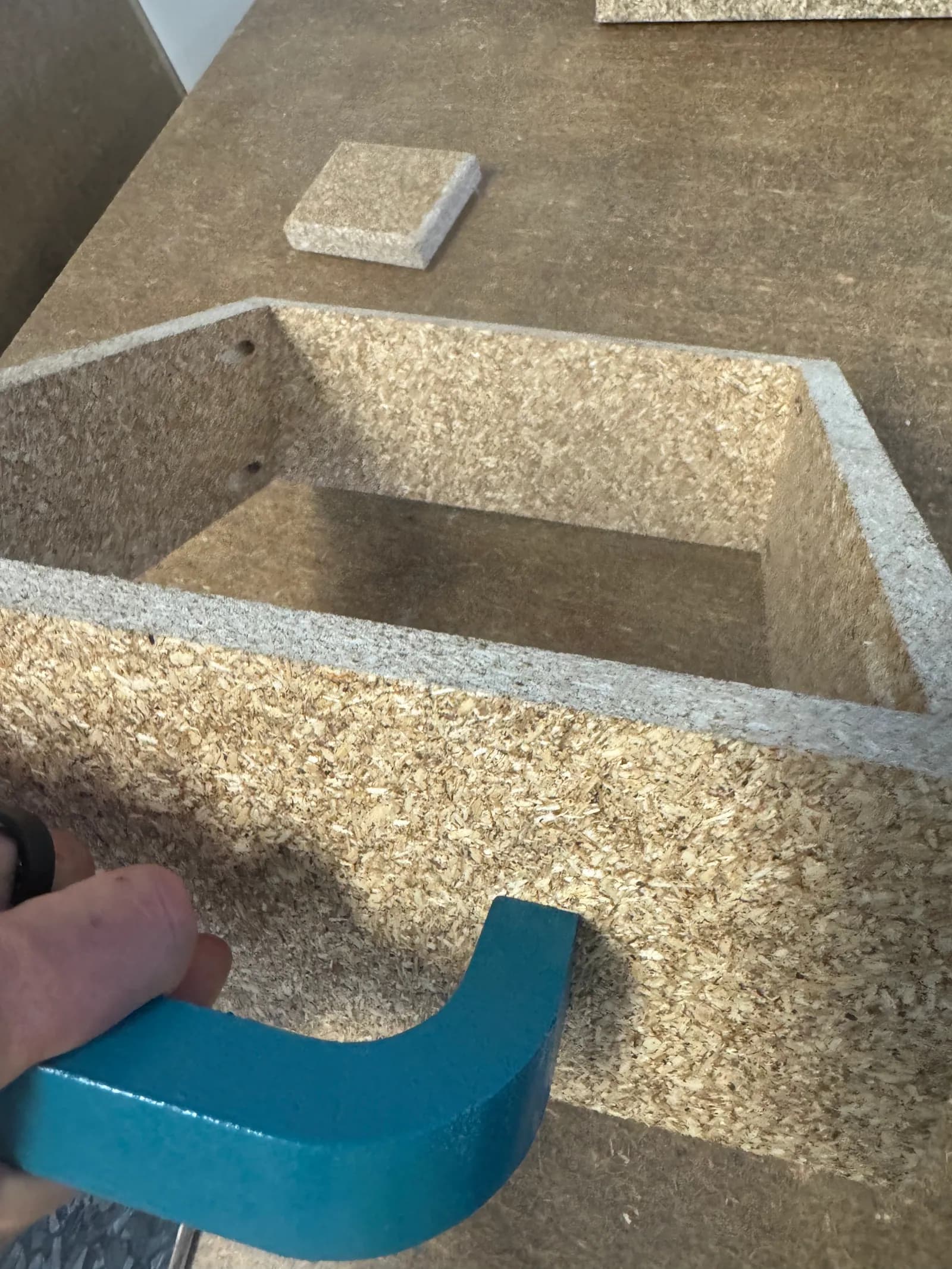 Hemp-board drawer and joint detail
